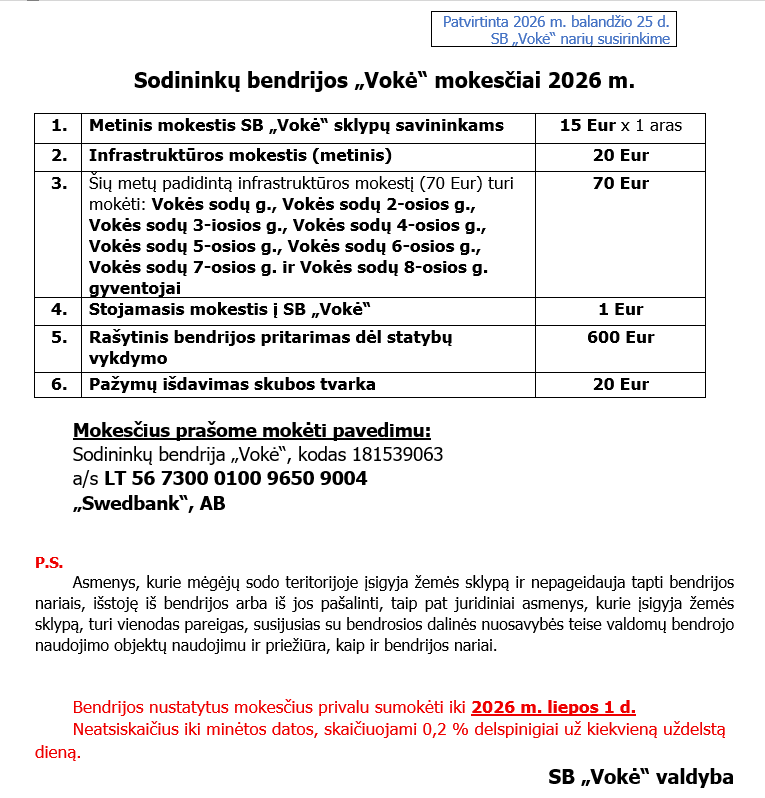 Mokesčiai 2026m